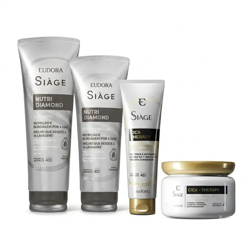 Combo Siàge Nutri Diamond e Cica-Therapy (4 itens)