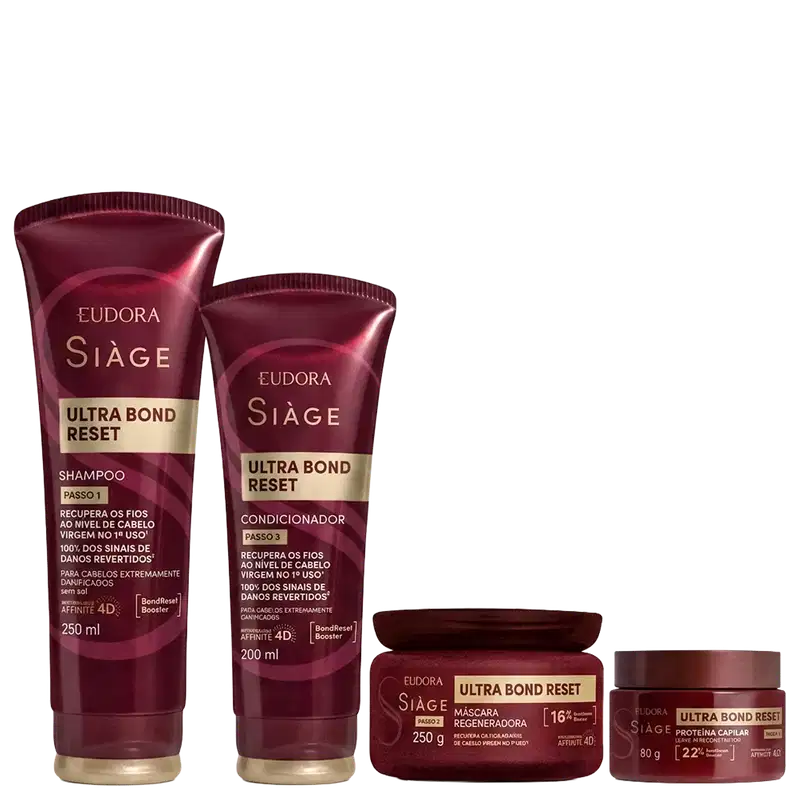 Kit Eudora Siàge Ultra Bond Reset (4 Produtos)