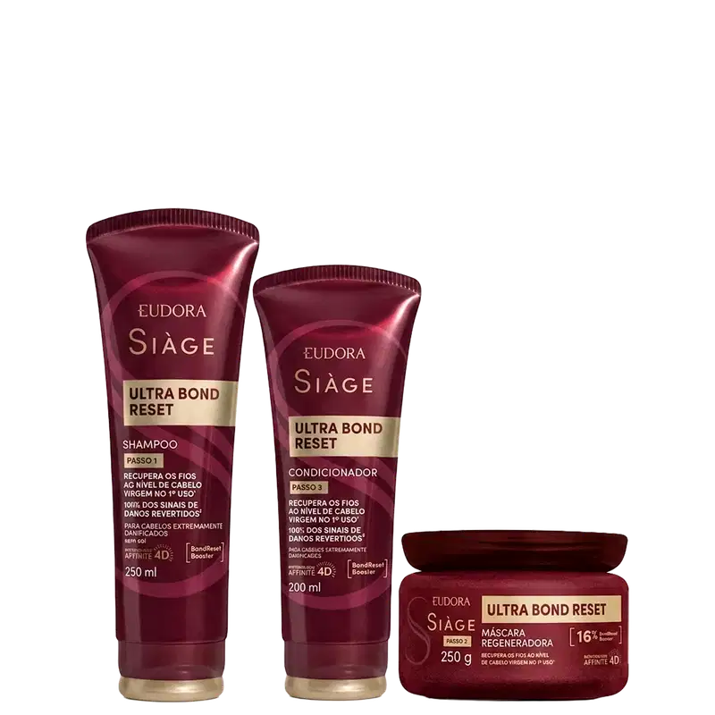 Kit Eudora Siàge Ultra Bond Reset (3 Produtos)