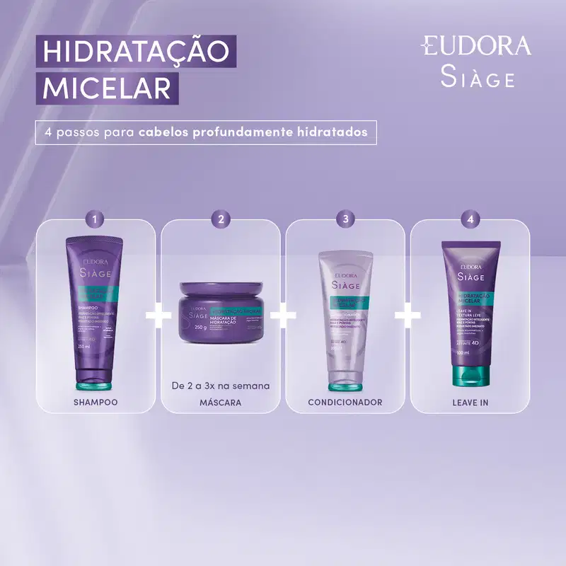 Shampoo Siàge Hidratação Micelar 250ml