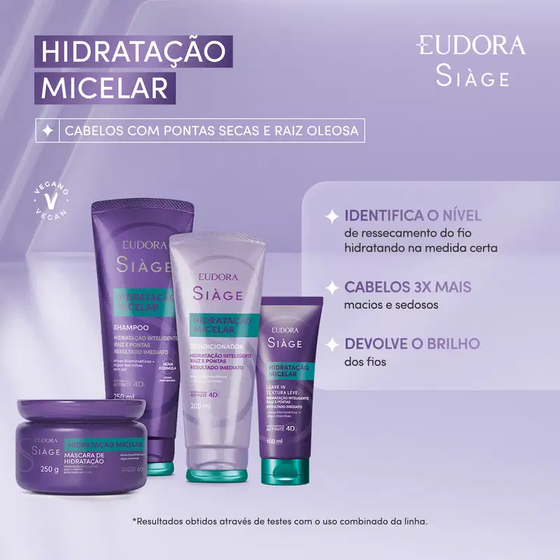 Shampoo Siàge Hidratação Micelar 250ml