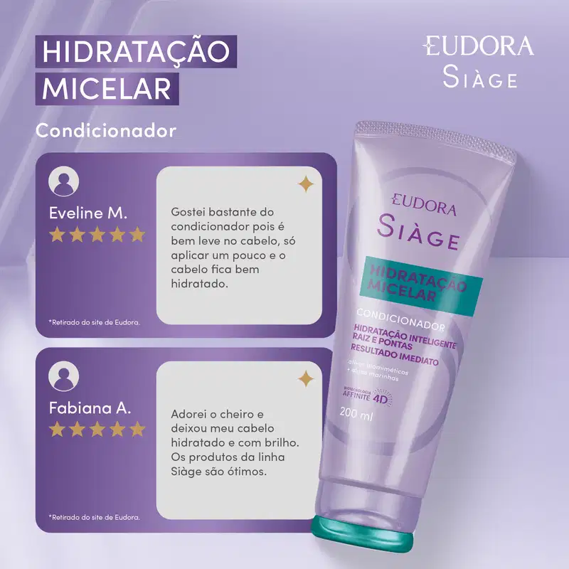 Condicionador Siàge Hidratação Micelar 200ml