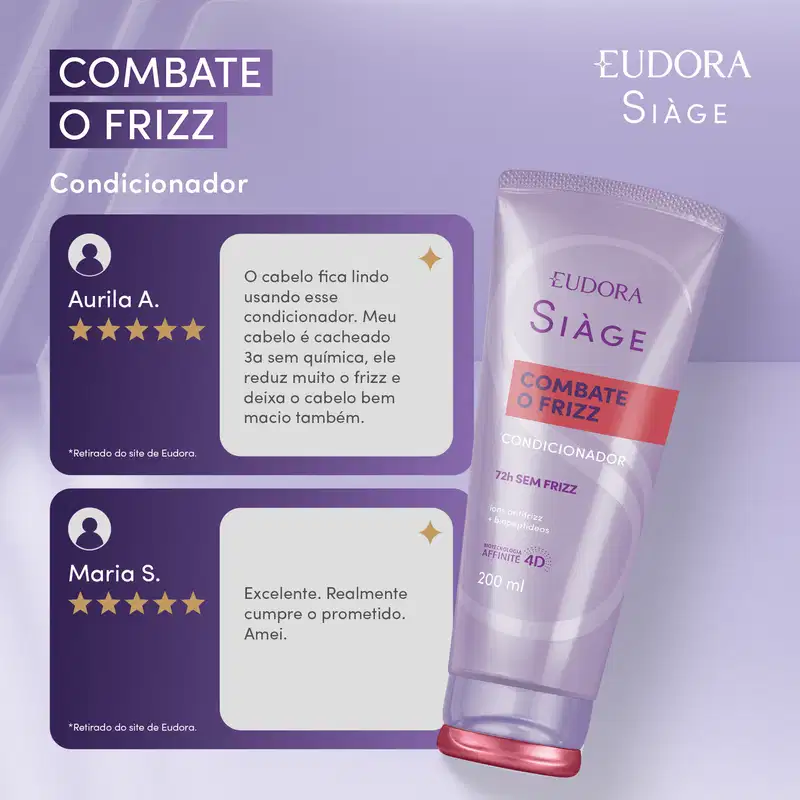 Condicionador Siàge Combate o Frizz 200ml
