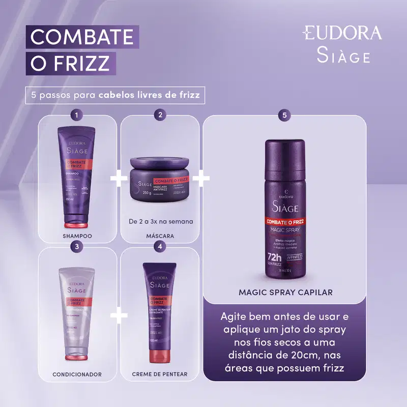 Máscara Capilar Siàge Combate o Frizz 250g