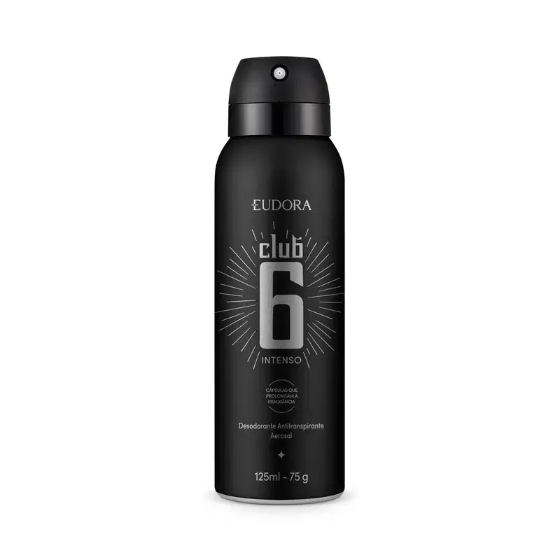 Desodorante Antitranspirante Club 6 Intenso 125ml/75g