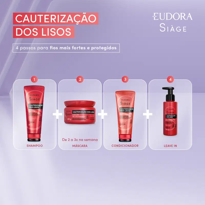 Máscara Capilar Siàge Cauterização dos Lisos 250g