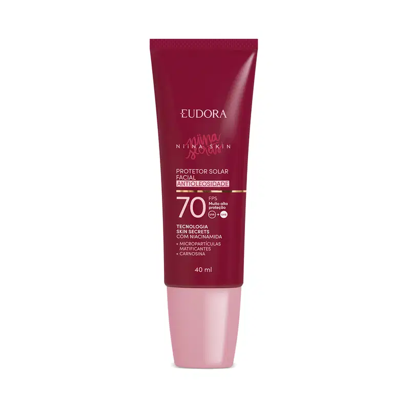 Protetor Solar Facial Antioleosidade FPS 70 Niina Skin 40ml