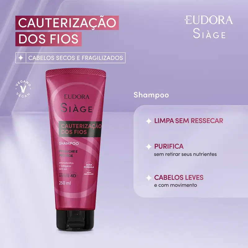Shampoo Siàge Cauterização dos Fios 250ml
