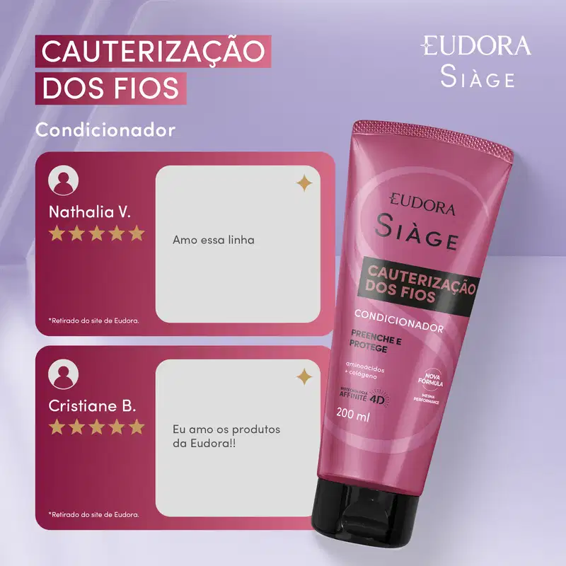 Condicionador Siàge Cauterização dos Fios 200ml