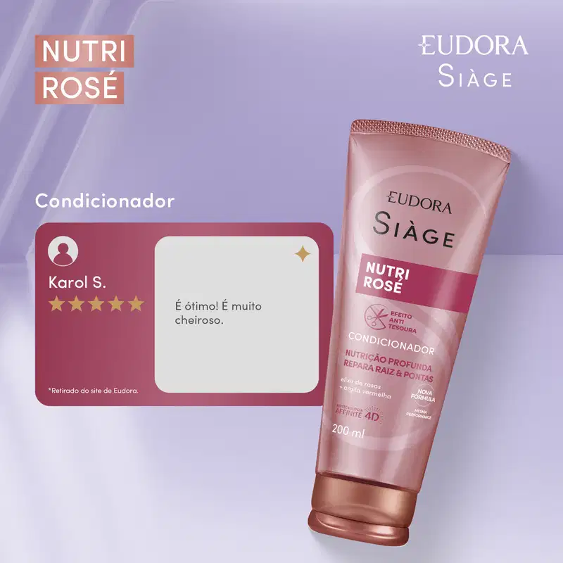Condicionador Siàge Nutri Rosé 200ml