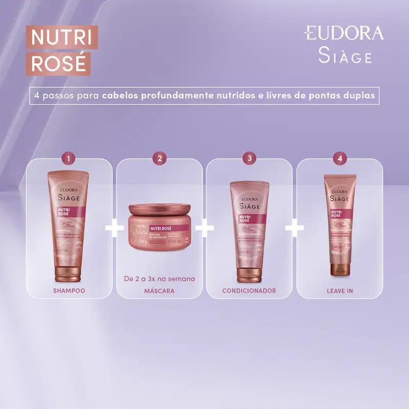 Máscara Capilar Siàge Nutri Rosé 250g