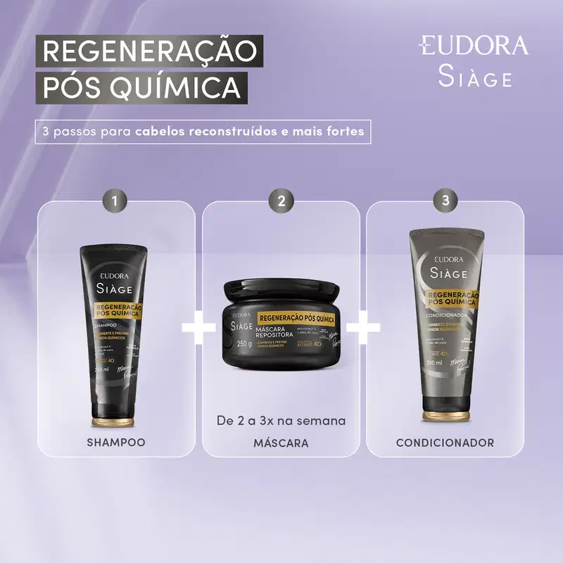 Shampoo Siàge Expert Regeneração Pós Química 250ml