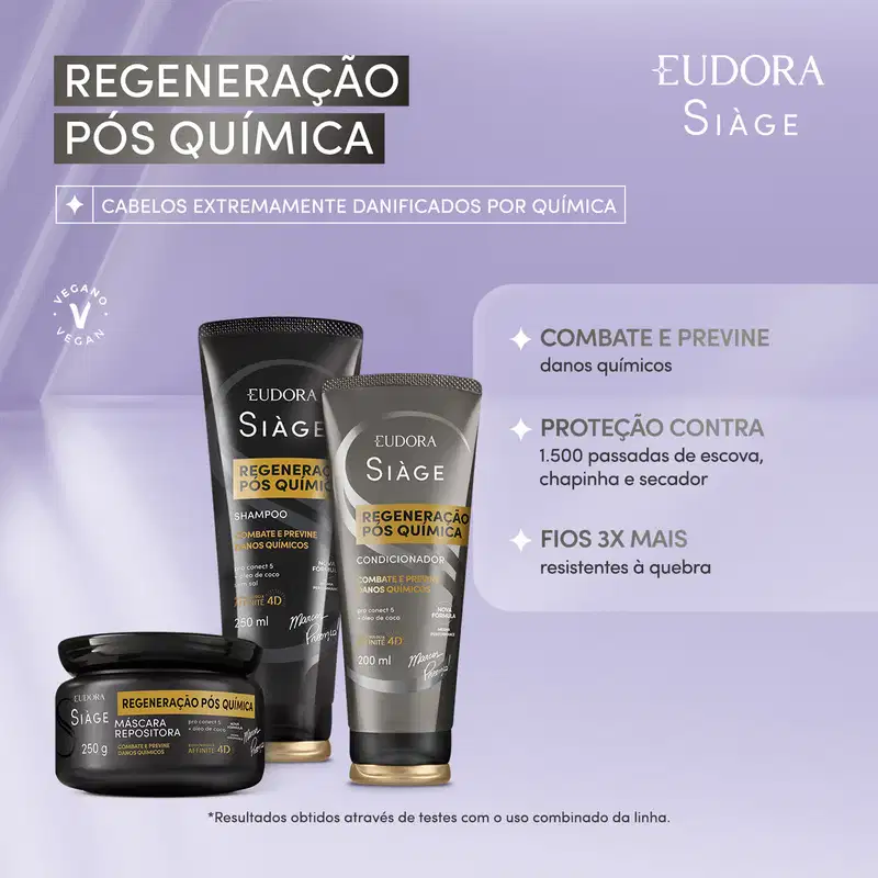 Máscara Repositora Siàge Expert Regeneração Pós Química 250g