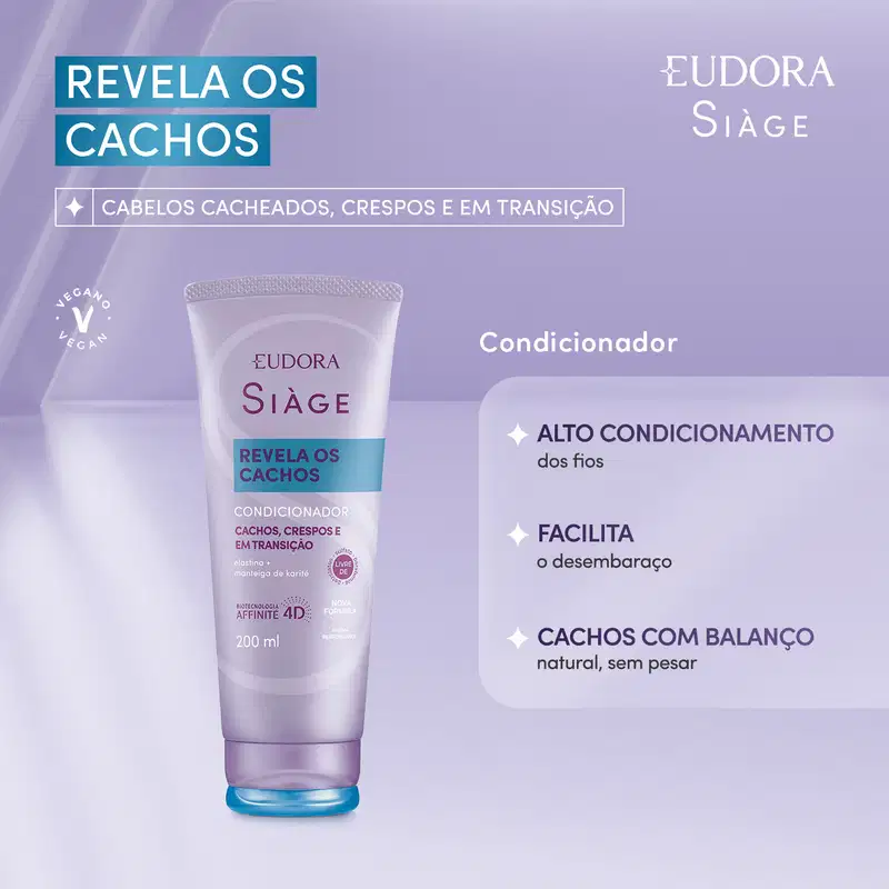 Condicionador Siàge Revela Os Cachos 200ml