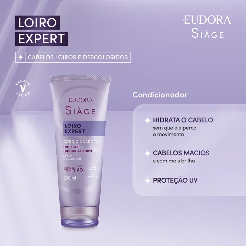 Condicionador Desamarelador Siàge Loiro Expert 200ml