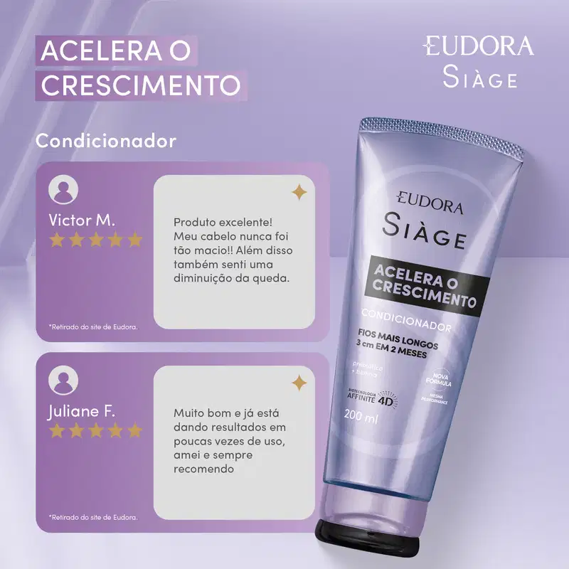 Condicionador Siàge Acelera O Crescimento 200ml