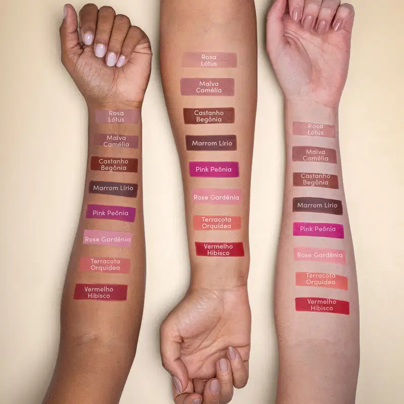 Batom Líquido  Vermelho Hibisco Niina Secrets Skinny Matte 5ml