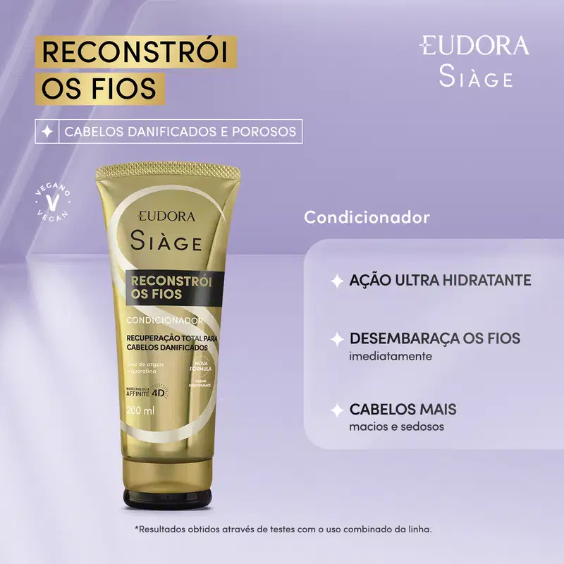 Refil Condicionador Siàge Reconstrói os Fios 400ml