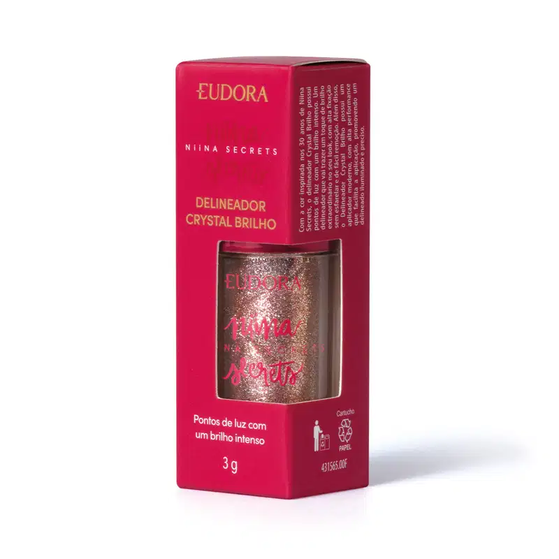 Delineador Crystal Brilho Niina Secrets 3g