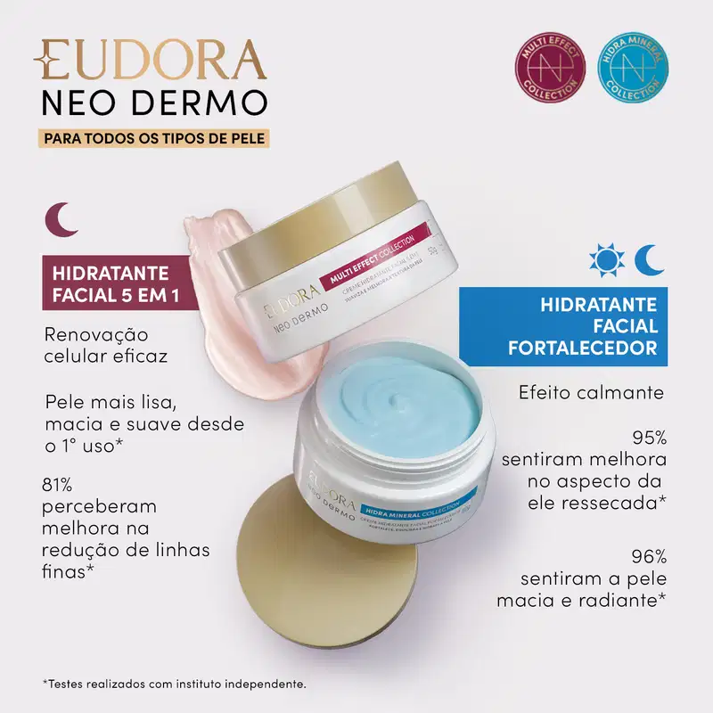 Creme Hidratante Facial 5 em 1 Neo Dermo Multi Effect Collection 50g