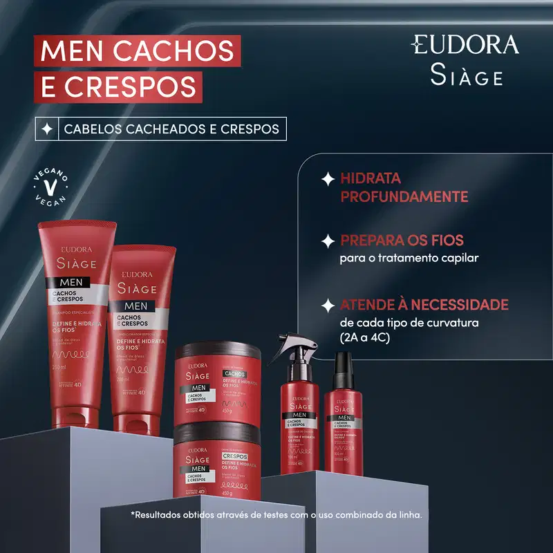 Spray Siàge Men Ativador de Cachos 100ml