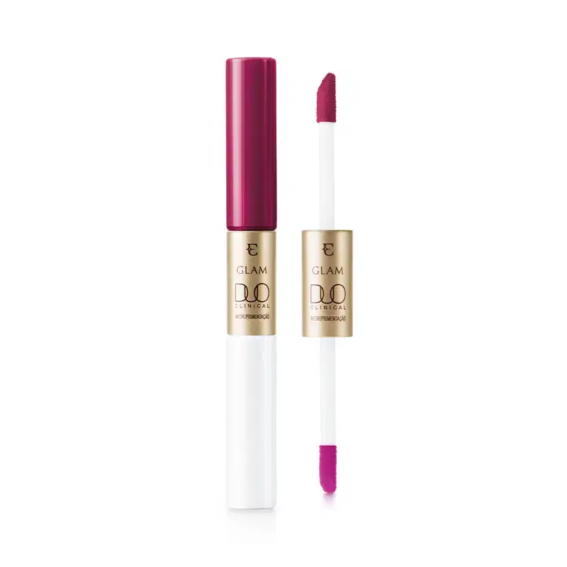 Batom Líquido Magenta Enigmático Eudora Glam Duo Clinical Micropigmentação 3,5g