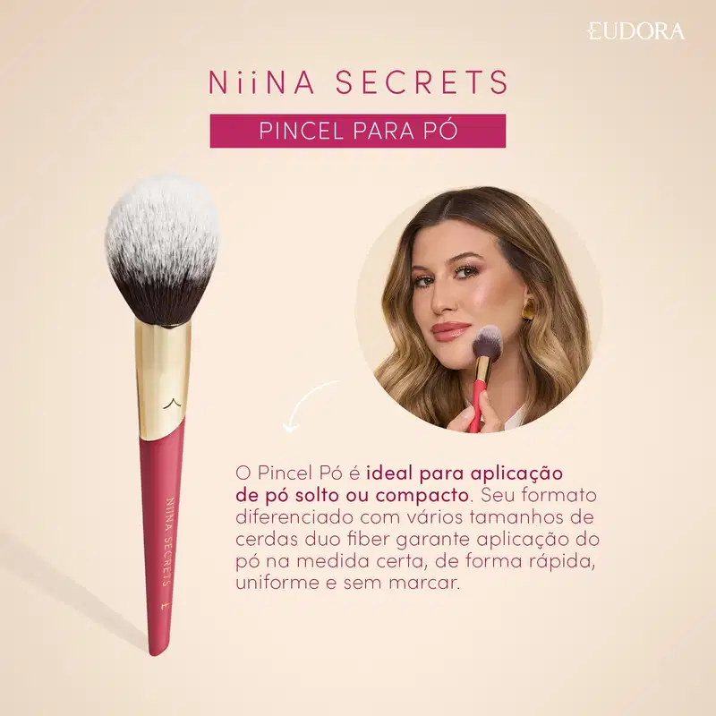 Pincel para pó Niina Secrets