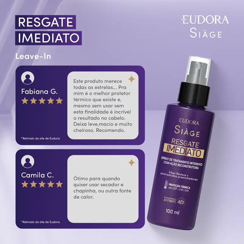 Leave-In Siàge Resgate Imediato 100ml
