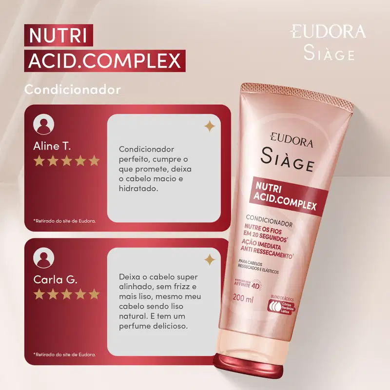 Condicionador Siàge Nutri Acid.Complex 200ml