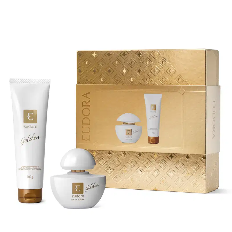 Conjunto Eudora Golden Feminino - Eau de Parfum 35ml + Creme Hidratante Desodorante Corporal 100g