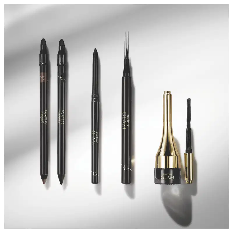 Glam Lápis Kajal com Esfumador Preto Absoluto, 1,1g