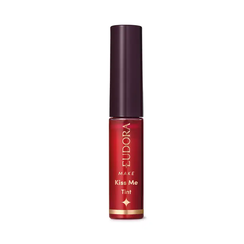 Batom Líquido Vermelho Happy Eudora Make Tint Mood 5,5ml