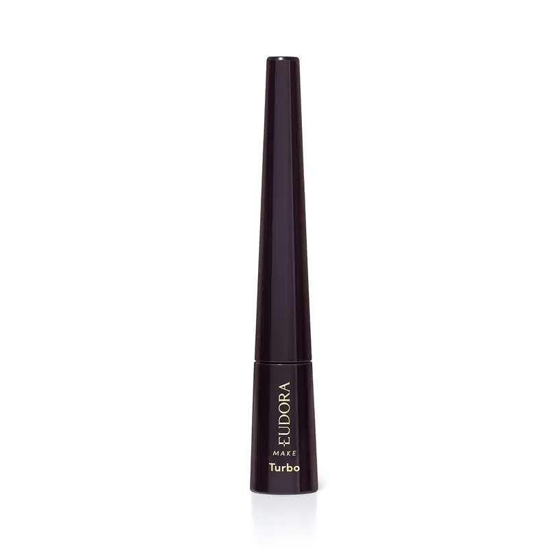 Delineador Líquido Para Olhos Preto Essencial Eudora Make 2,5ml