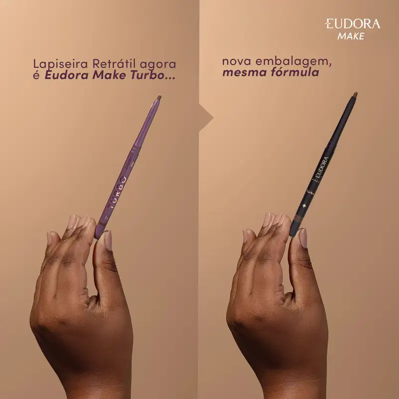 Lapiseira Retrátil para Olhos Marrom Eudora Make 300mg