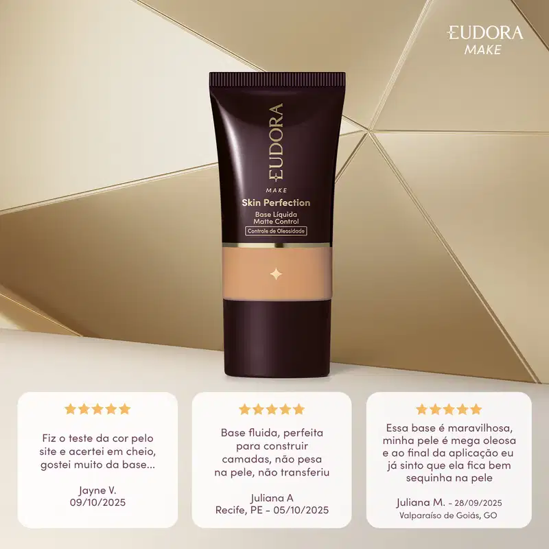 Base Líquida Eudora Make Control Skin Perfection 270Q 30ml