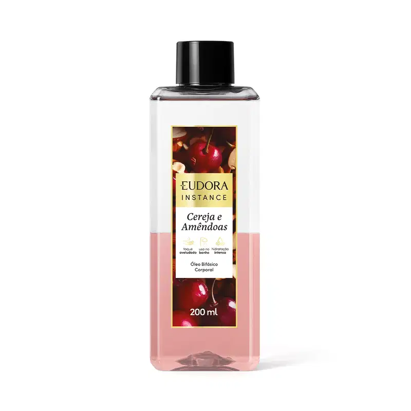 Óleo Bifásico Corporal Instance Cereja e Amêndoas 200ml