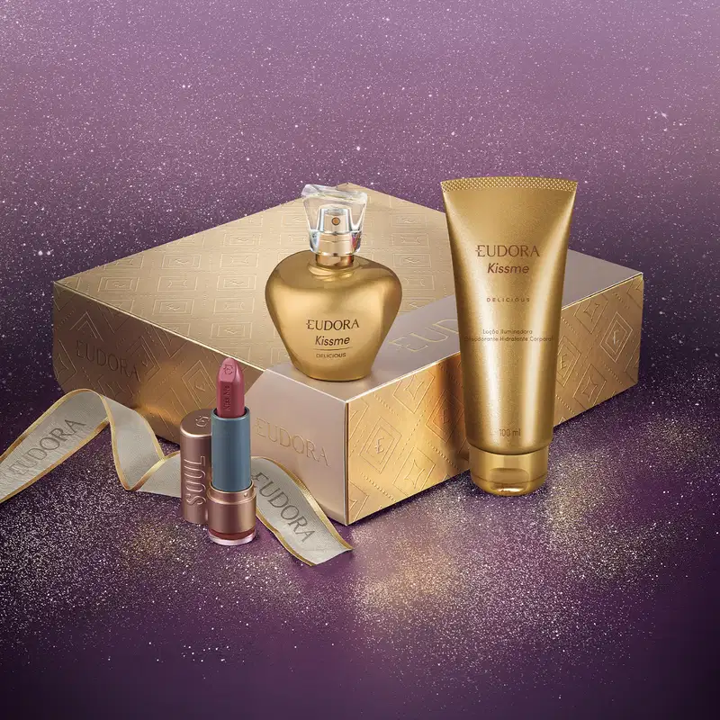 Kit Presente Natal Eudora Kiss Me Delicious