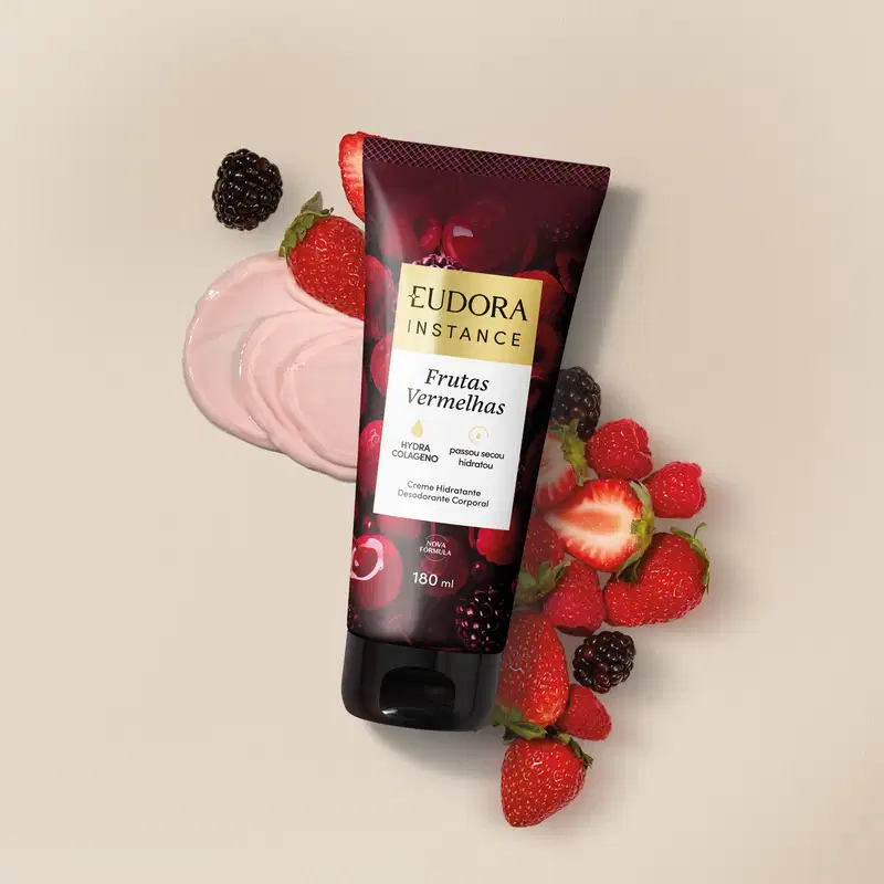 Creme Hidratante Desodorante Corporal Instance Frutas Vermelhas 180ml