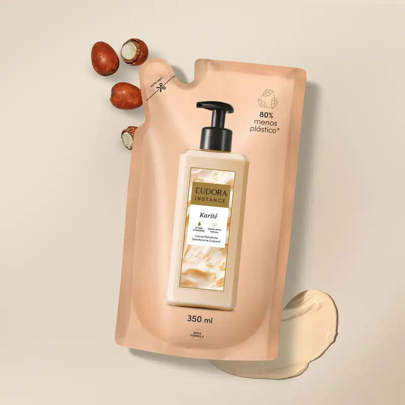 Refil Creme Hidratante Desodorante Corporal Instance Karité 350ml