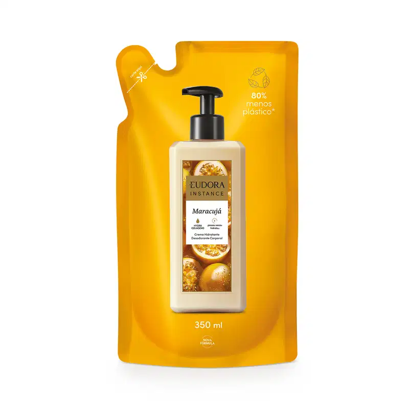 Refil Creme Hidratante Desodorante Corporal Instance Maracujá 350ml