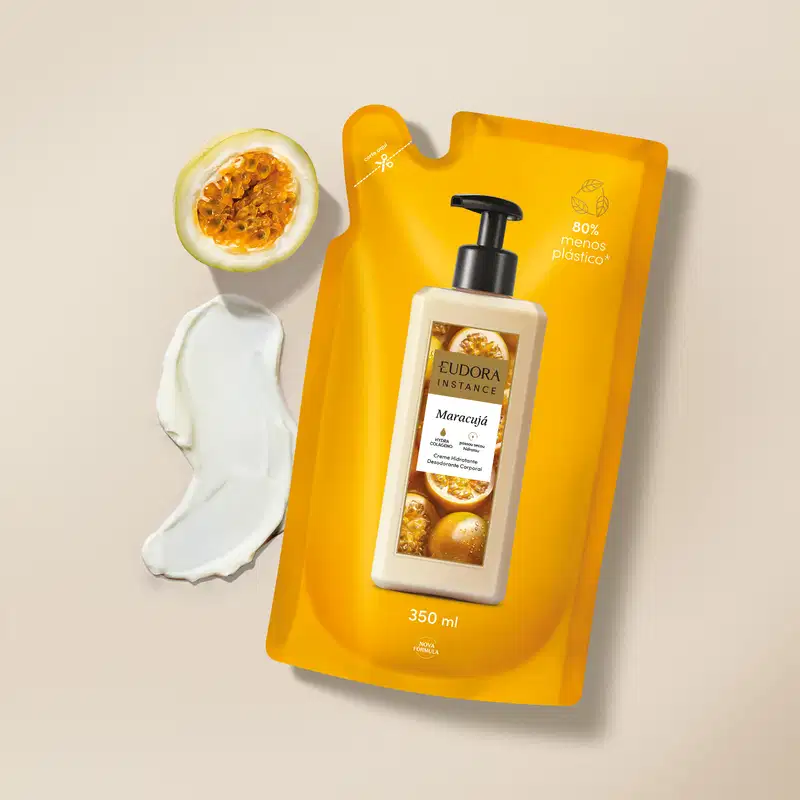 Refil Creme Hidratante Desodorante Corporal Instance Maracujá 350ml