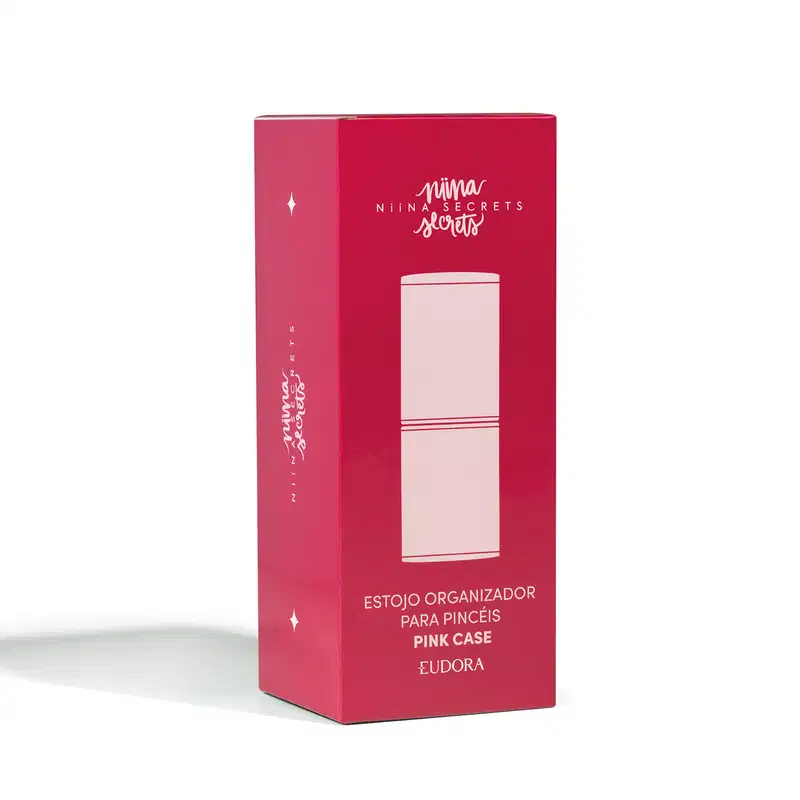 Estojo Organizador para Pincéis Pink Case Niina Secrets