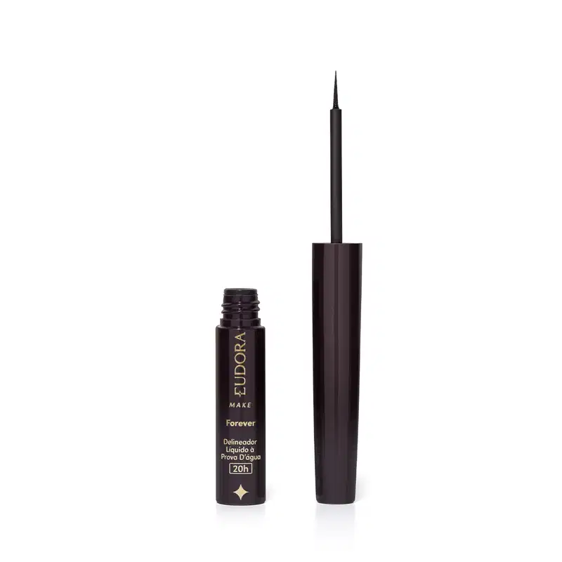 Delineador Líquido Preto à prova d'água Forever Eudora Make 3ml
