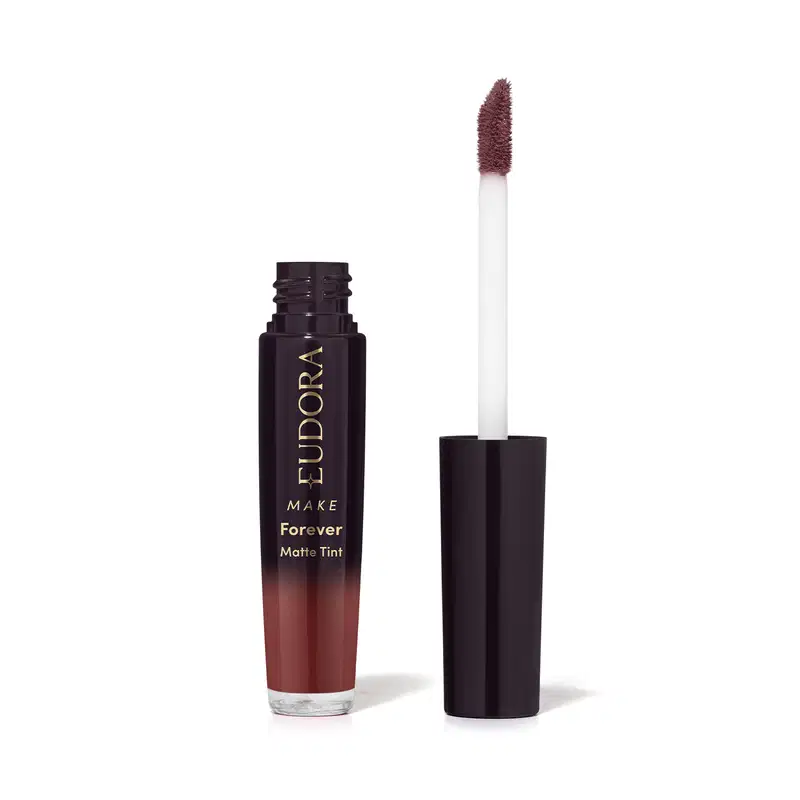 Batom Líquido Bordô Intenso  Eudora Make Forever Matte Tint 4ml