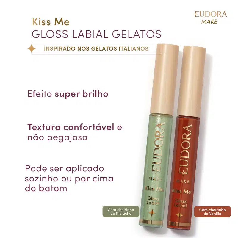 Gloss Labial Kiss Me Pistacchio 7ml