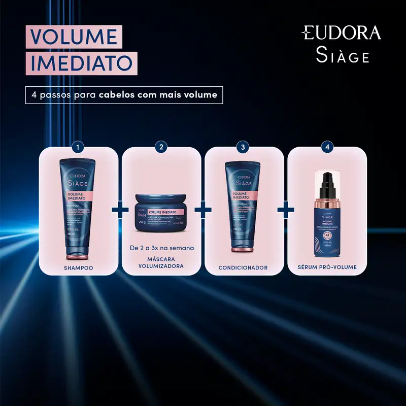 Eudora Siàge Pró-Volume Imediato - Sérum Capilar 100ml