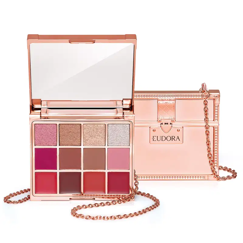 Paleta Multifuncional Clutch Metals Rosé Eudora Make 10g