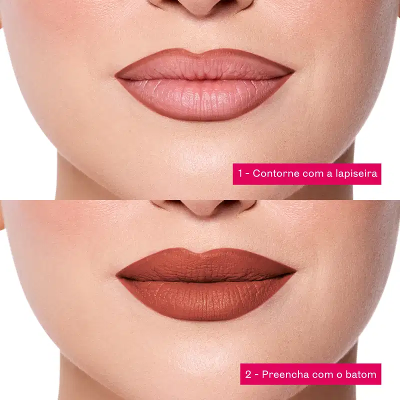 Lapiseira Labial Niina Secrets Soft Petals Castanho Encantado 1,2g