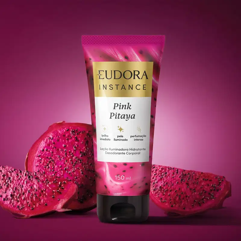 Loção Iluminadora Desodorante Hidratante Corporal Instance Pink Pitaya 150ml