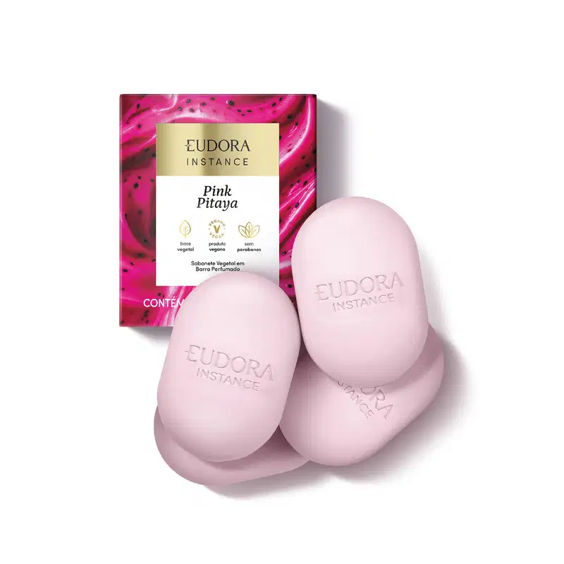 Sabonetes em Barra Instance Pink Pitaya 80g (4 unidades)